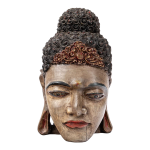 Early 20th Century Chinese Guanyin Buddha Head Sculpture