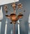Gold 1940s Large 2-tier chandelier in gold metal with 12 lights in the style of Maison Baguès For Sale - Image 8 of 12