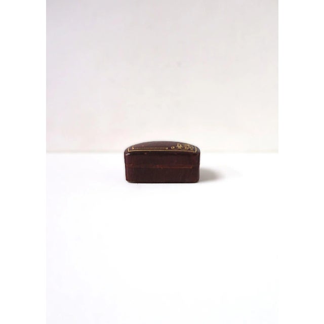 Italian Leather Jewelry Box, Small For Sale - Image 9 of 10