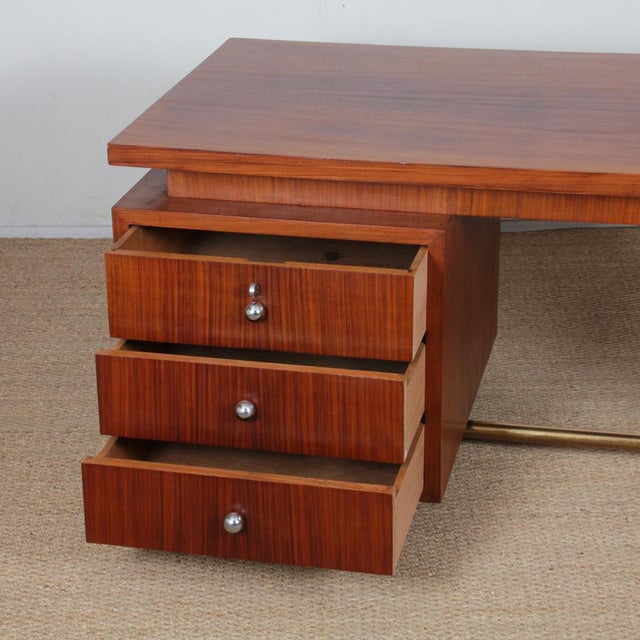 Modern Wooden Desk, 1940s For Sale - Image 3 of 10