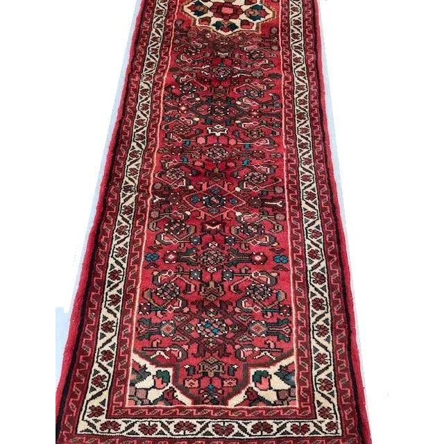 Persian 1970s Vintage Persian Hamadan Runner - 2'4" X 10' For Sale - Image 3 of 7