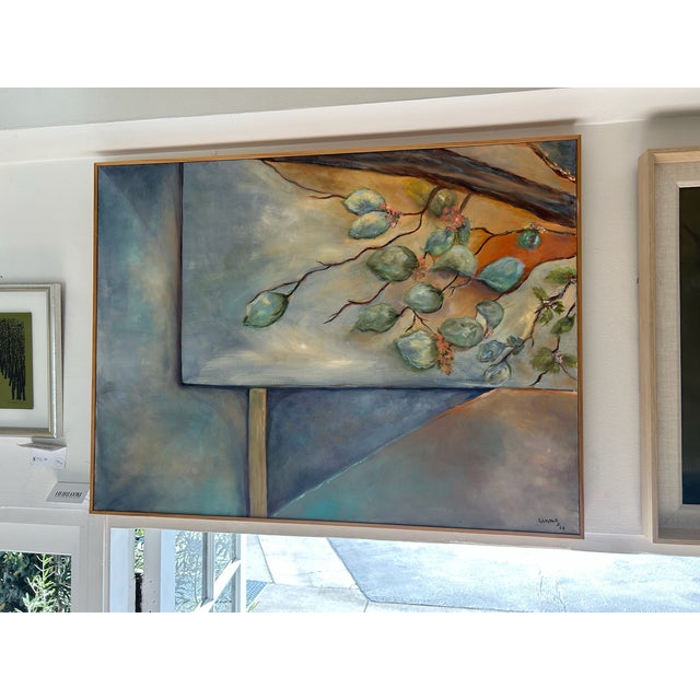 Contemporary Late 20th Century Abstract Acrylic on Canvas For Sale - Image 3 of 10