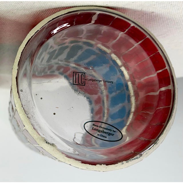 Longaberger Americana Stained Glass Candle Holders - A Pair For Sale In Houston - Image 6 of 12