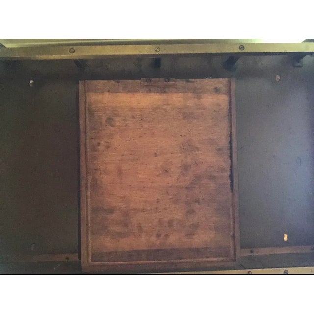 Early 20th Century Antique French Art Nouveau Solid Bronze Vanity Dressing Table With Marble Top & Mirror For Sale In Boston - Image 6 of 7