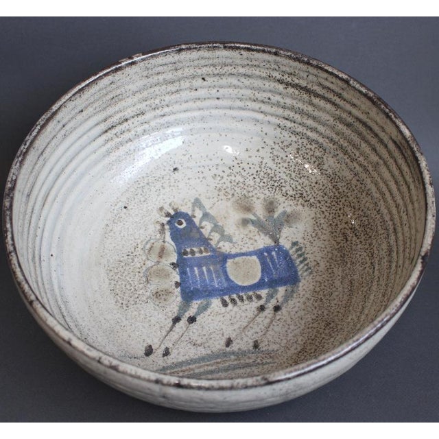 Vintage French Ceramic Bowl by Gustave Reynaud for Le Mûrier, 1960s For Sale - Image 12 of 12