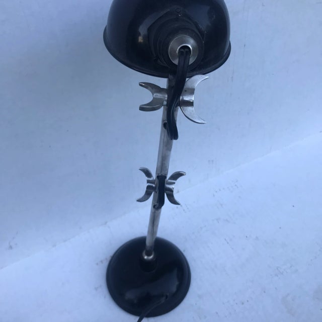 Contemporary Adjustable Black Metal Desk Lamp For Sale - Image 13 of 14