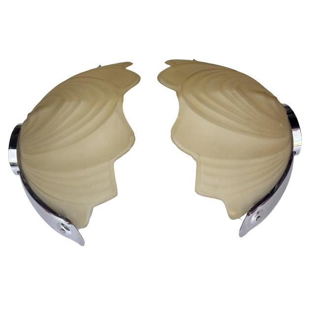 Metal Vintage Art Deco Wall Lights, 1930s, Set of 3 For Sale - Image 7 of 14