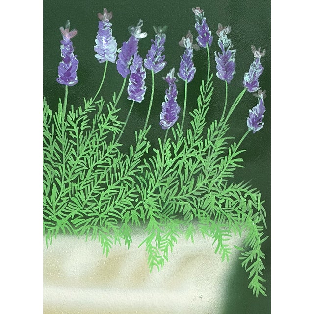 Contemporary Lavander Garden No.1 Contemporary Botanitcal Orginal Painting by Susan Havens For Sale - Image 3 of 5