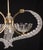 Barovier & Toso 1940s 4 Light Art Deco, Murano Glass and Brass Chandelier by Barovier For Sale - Image 4 of 12