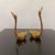 Mid-Century Modern Brass Swans Figurines, 1960s, Set of 2 For Sale - Image 3 of 6
