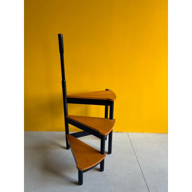 Wooden Library Ladder by Vico Magistretti for Cassina, 1970s, in Good conditions. Designed 1970 to 1979 This piece is...