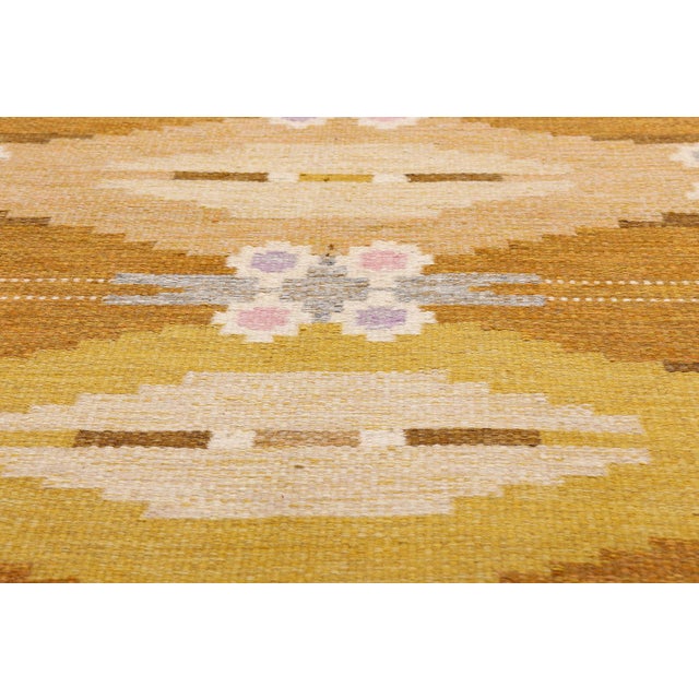 Ingegerd Silow Vintage Swedish Rollakan Rug, 04'06 X 06'10 For Sale In Dallas - Image 6 of 11