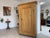 Restored antique farmhouse cupboard, natural wood, from the Biedermeier period. Dimensions: Height x Width x Depth 180 x...
