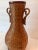 Mid 20th Century Wicker Rattan Footed Bud Vase With Handles For Sale - Image 6 of 9
