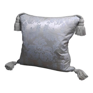 Anichini Silk Damask Throw Pillow For Sale