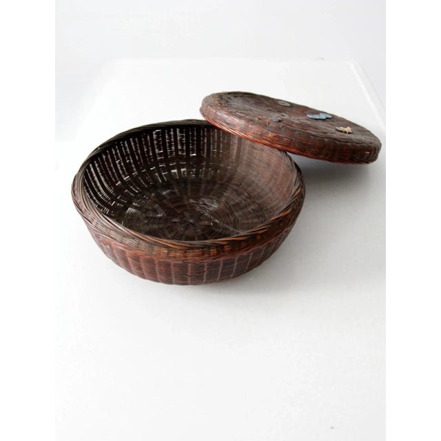 Antique Chinese Sewing Basket For Sale - Image 4 of 8