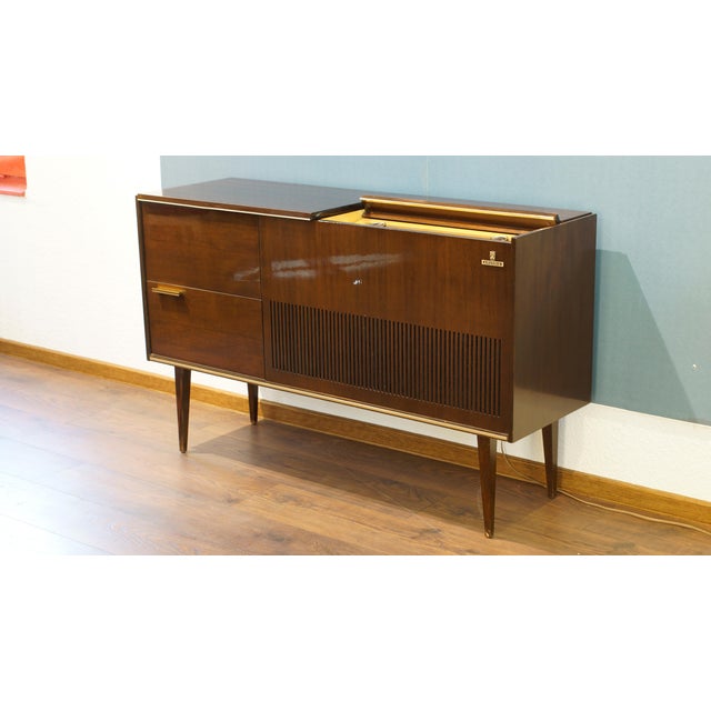 Mid-Century Tube Radio Music Cabinet from Grundig, 1960s For Sale - Image 6 of 13