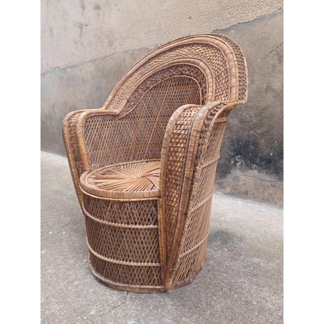 Emmanuelle Armchair in Rattan For Sale - Image 12 of 13