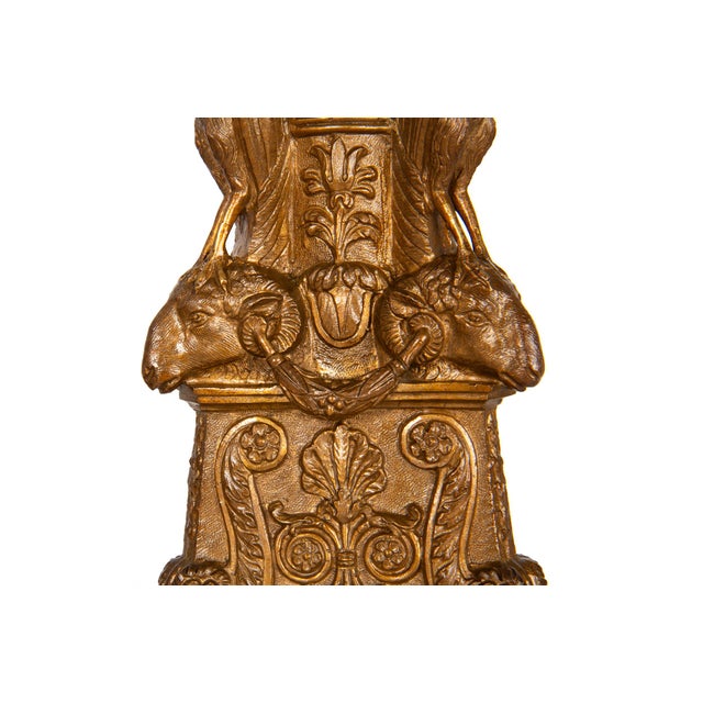 19th Century Pair of Italian Grand Tour Antique Bronze Candlesticks For Sale - Image 10 of 18