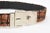 Italian Roberta Di Camerino Black & Brown Cut Velvet and Silver Plate Buckle Waist Belt For Sale - Image 4 of 10