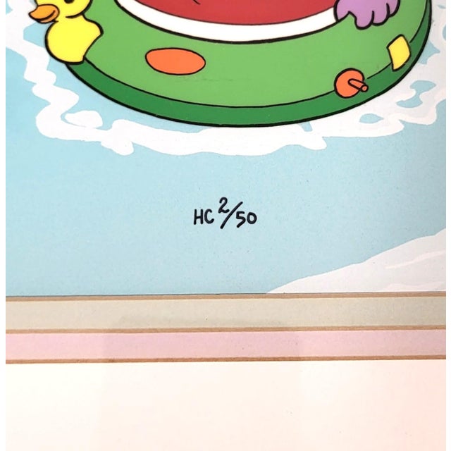 Illustration Rare Ap 2/50 Hand Signed Cel "Endless Summer" by Bill Hanna & Joe Barbera For Sale - Image 3 of 18