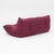 Togo Three-Seater Sofa in Burgundy Bouclet by Michel Ducaroy for Ligne Roset For Sale - Image 15 of 18