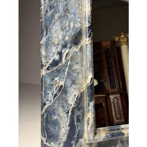 Faux Marble Painted Mirror, 1890s For Sale - Image 9 of 14