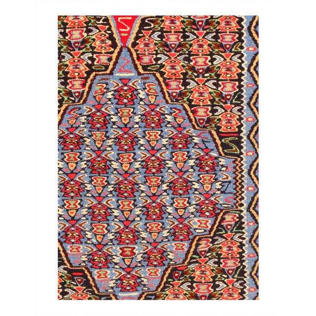 Add a touch of elegance to your home with this casual chic hand woven Kilim wool rug. Constructed on a loom by Nomad...
