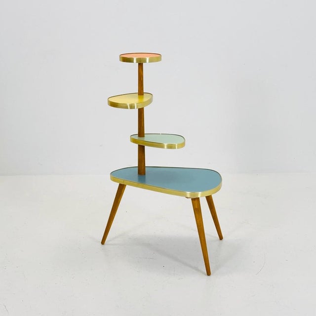 Large Mid-Century Minimalist Plant Stand, Germany, 1950s For Sale - Image 11 of 11
