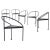 Metal Postmodern Metallic Tripod Chair, Italy, 1980s For Sale - Image 7 of 7
