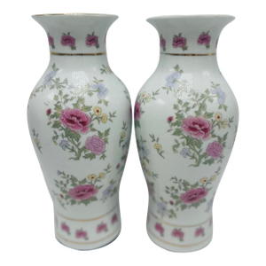 Pair of Ceramic Decorative Vases