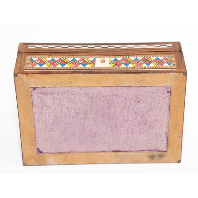 Middle Eastern Mosaic Moorish Box Inlaid For Sale - Image 11 of 13