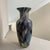 Beautiful Murano Italy Large Tall Hand Blown Glass Vase Multi-Color Splash Black Background. Condition is Preowned and...