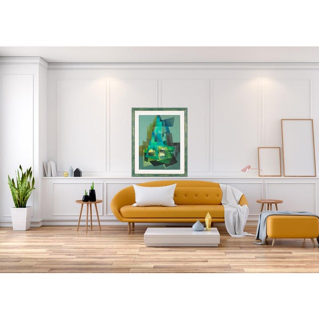 Abstract Cubist Oil on Canvas Painting by Ivo Tartarini, Circa 1970 For Sale - Image 13 of 18