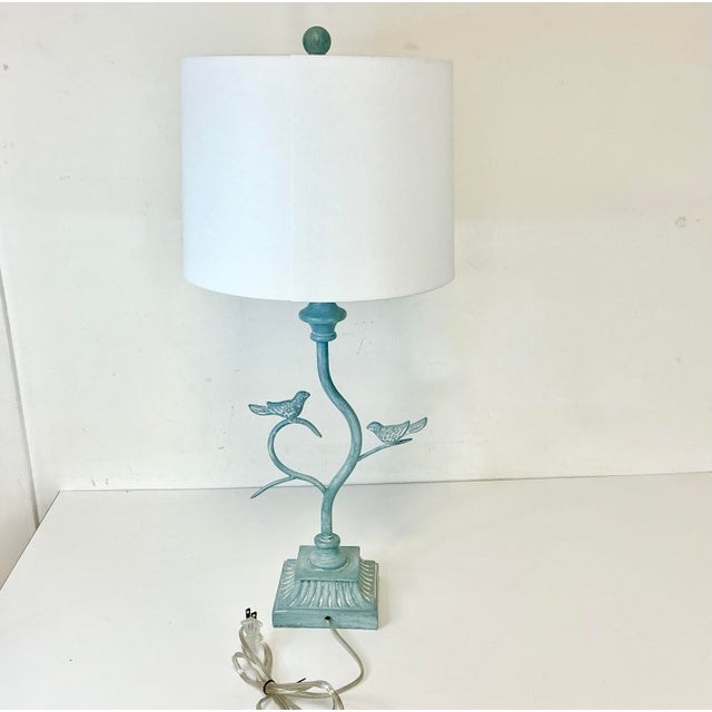 1970s Vintage Italian Art Nouveau Diego Giacometti Style Birds on Branches Table Lamp For Sale - Image 10 of 15