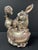 Late 20th Century Late 20th Century Chinese Art Silver Gilt Bronze Metal Lucky Charm Rabbit Sculpture For Sale - Image 5 of 10