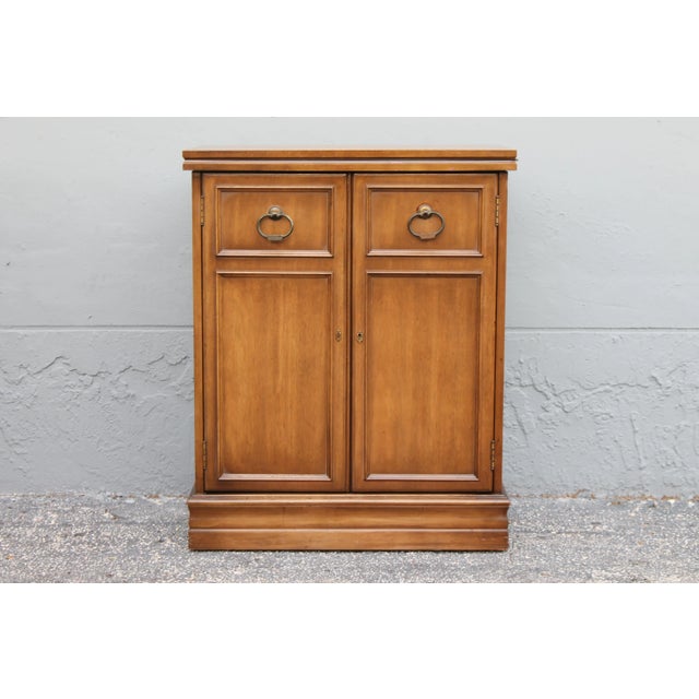 Traditional 1950s Traditional Style Fully Compartmentalized Dry Bar For Sale - Image 3 of 13