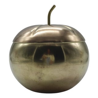Brass Pumpkin Ice Bucket, Italy, 1970s For Sale