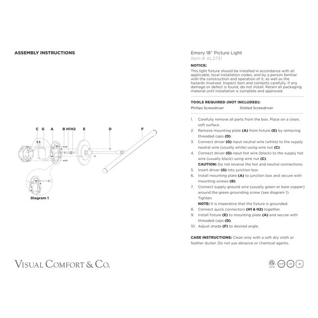 Amber Lewis for Visual Comfort Signature Emery 18" Picture Light in Bronze For Sale - Image 9 of 9