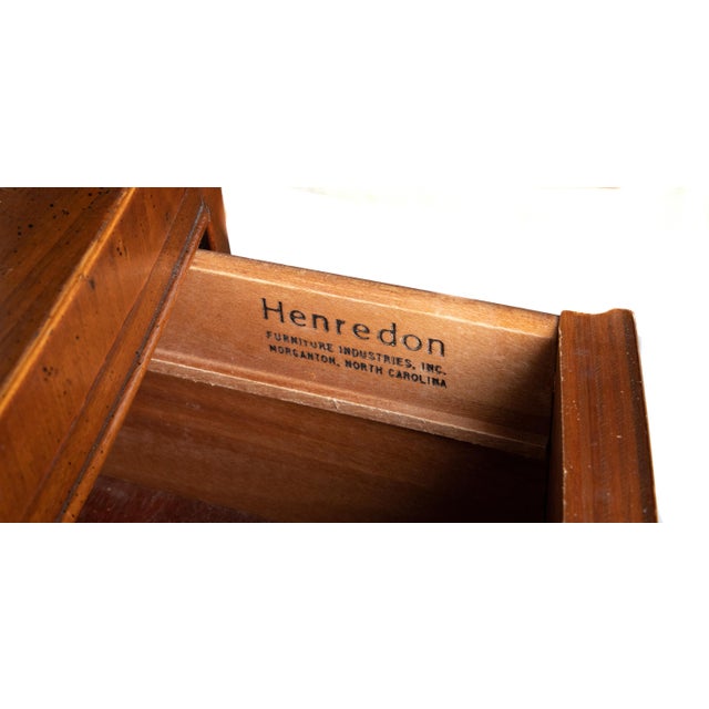 American Vintage Mid Century Henredon Bow-Front Chest For Sale - Image 3 of 6