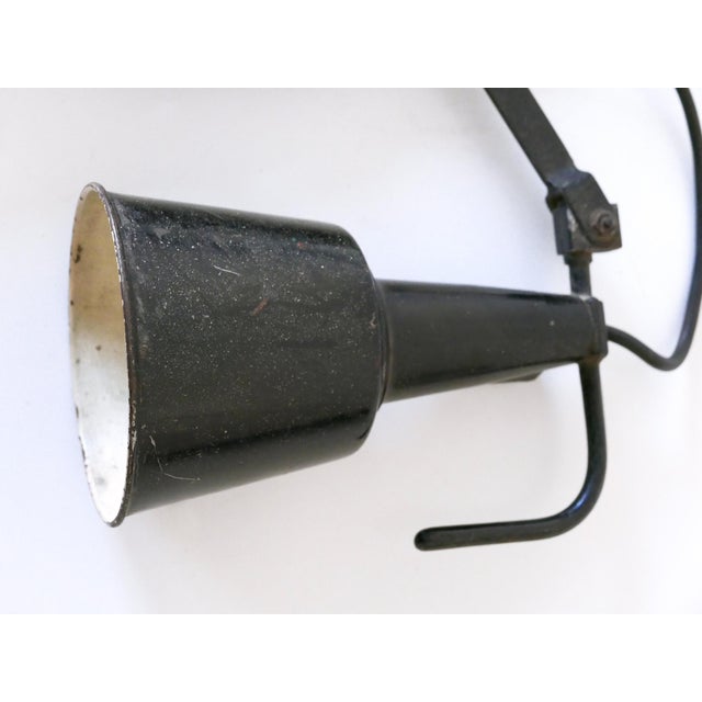 Vintage German Adjustable Bauhaus Scissor Wall Lamp by Wilhelm Bäder, 1930s For Sale - Image 14 of 18