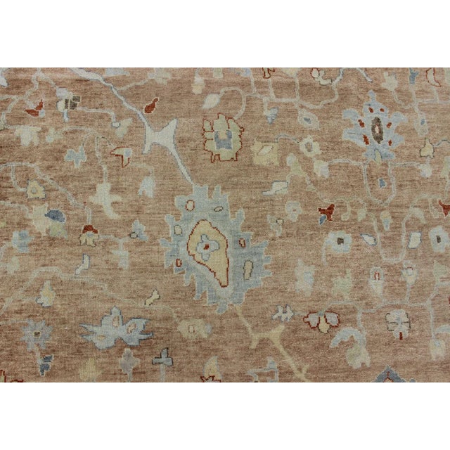 Auburn Large Oushak Rug by Keivan Woven Arts 11'11 X 14'10 For Sale - Image 8 of 11