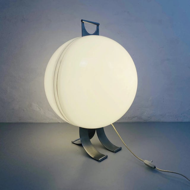 Mid-Century Modern Italian Sfera Table Lamp by Beni Cuccuru for Ecolight, 1972 For Sale - Image 6 of 8