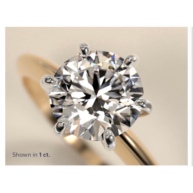 This Modern 6-Prong Solitaire Engagement Ring is the choice for those searching for unique and modern engagement rings for...