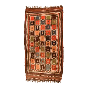 Antique Qashqai Kilim Rug 5'7'' x 10'9''