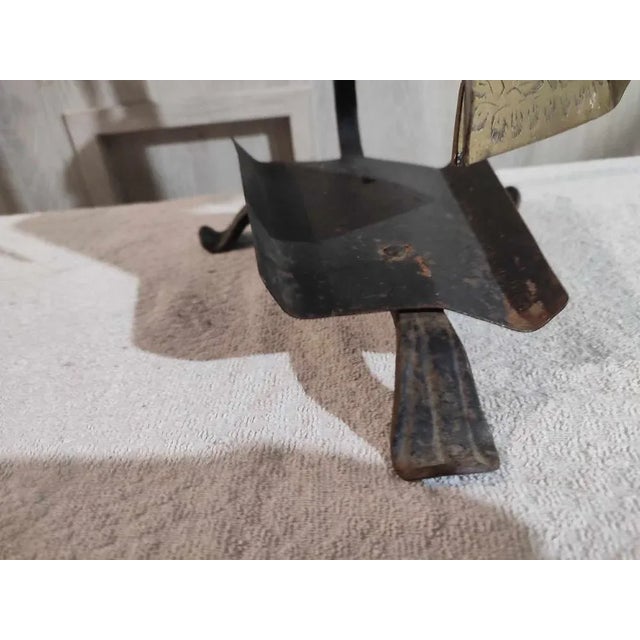 Art Deco Brass Stove and Fireplace Tools, Set of 4 For Sale - Image 6 of 9