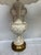 Shabby Chic White Porcelain With Gold Swirls Table Lamps, Pair For Sale - Image 3 of 12