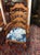 French Country Vintage Ladder Back Arm Chairs, Ethan Allen Furniture, the Pair For Sale - Image 3 of 9
