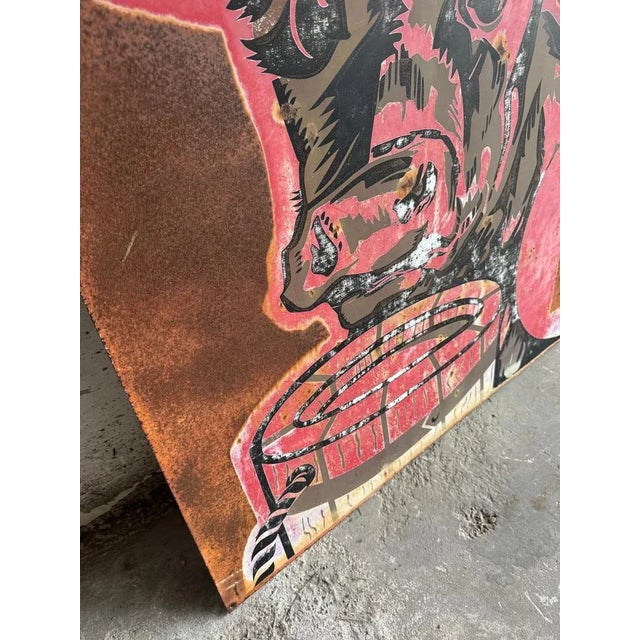 Vintage French Agricultural Advertising Sign For Sale - Image 12 of 13