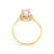 10K Yellow Gold Pearl and 1/10 Cttw Diamond Halo Ring For Sale In New York - Image 6 of 7
